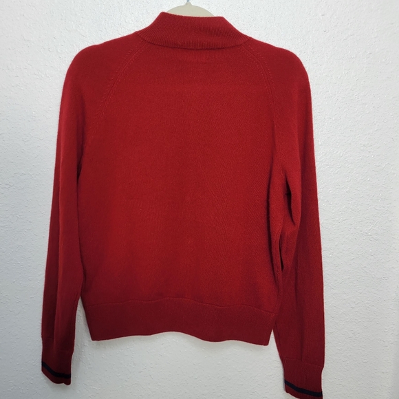 J Crew Cashmere full-zip track jacket CM708 Size XS NWT *Flaw - Picture 6 of 9